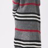 Long Striped Cardigan - Grey