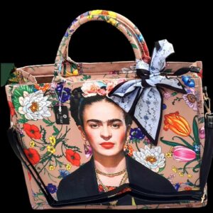 Καλοκαιρινή τσάντα ώμου υφασμάτινη με print 'Frida'Καλοκαιρινή τσάντα ώμου υφασμάτινη με print 'Frida'