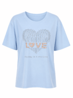 Γυναικείο T-Shirt LOVE με Στρας Σιέλ