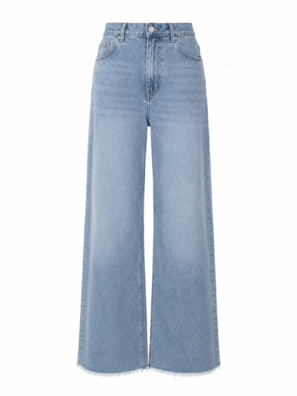 Γυναικείο Plus Size Τζιν Wide Leg Μπλε