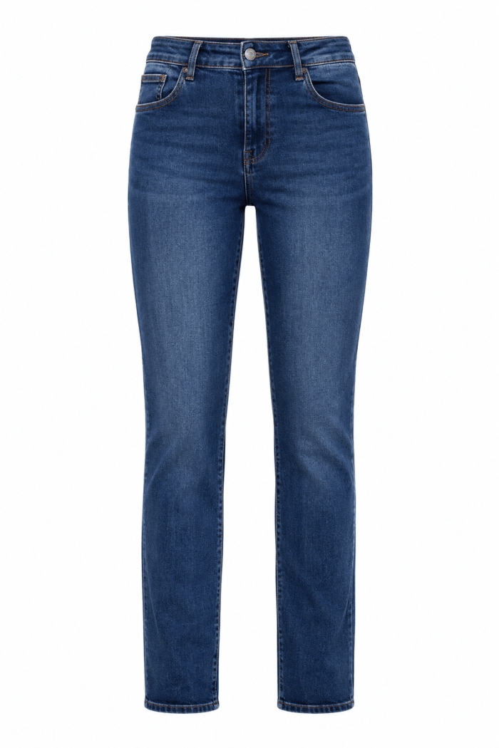 Γυναικείο Ψηλόμεσο Skinny Τζιν Μπλε
