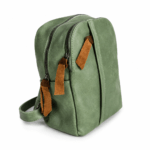 Χακί Γυναικείο Mini Backpack από Οικολογικό Δέρμα