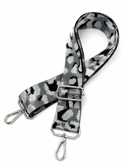 Ιμάντας Τσάντας Animal Print Γκρι