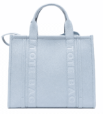 Γυναικεία Τσάντα Ώμου Tote Bag Γαλάζια από Οικολογικό Δέρμα