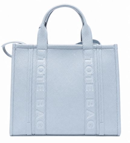 Γυναικεία Τσάντα Ώμου Tote Bag Γαλάζια από Οικολογικό Δέρμα