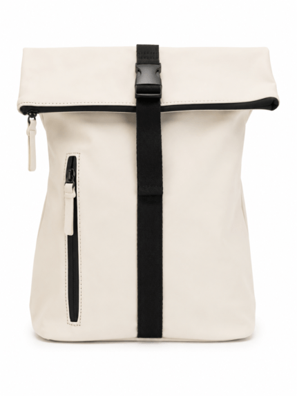 Γυναικείο αδιάβροχο Roll Top Backpack σε εκρού, μπεζ και σιέλ με μοντέρνο minimal σχεδιασμό και μεγάλη χωρητικότητα.