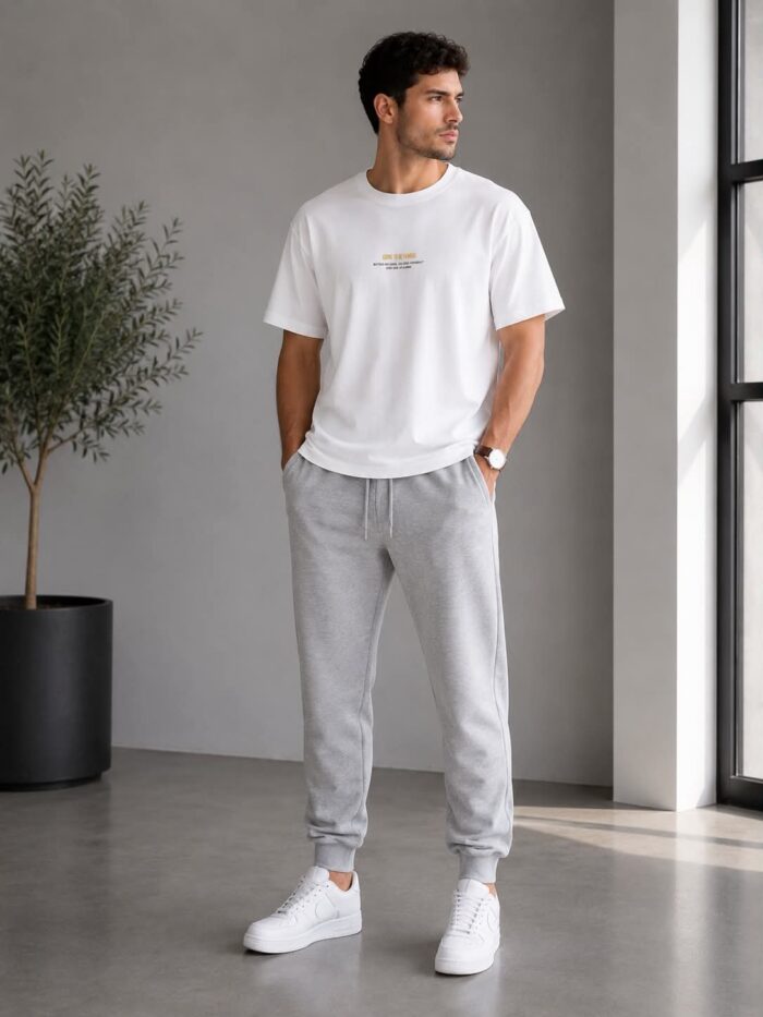 Ανδρικό Λευκό T-Shirt New York Graphic Print με σχέδιο στην πλάτη
