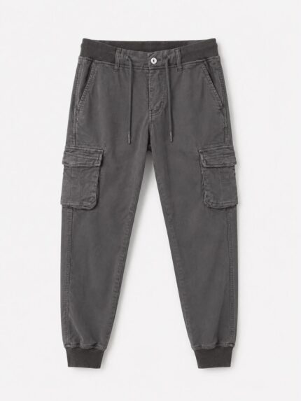 ανδρικό γκρι cargo jogger παντελόνι