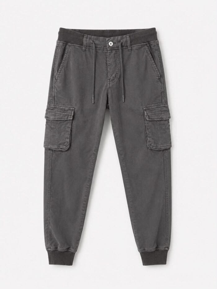 ανδρικό γκρι cargo jogger παντελόνι
