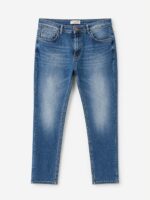 Ανδρικό Τζιν Παντελόνι Slim Fit Μπλε Ξεβαμμένο