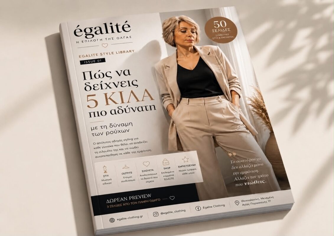 Περιοδικό EGALITE: Ο απόλυτος οδηγός γυναικείας μόδας, στυλ