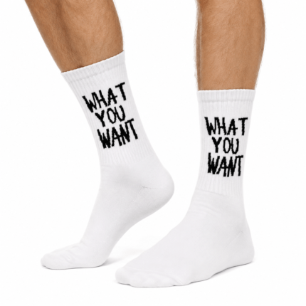 Ανδρικές Κάλτσες 41-46 Λευκές WHAT YOU WANT
