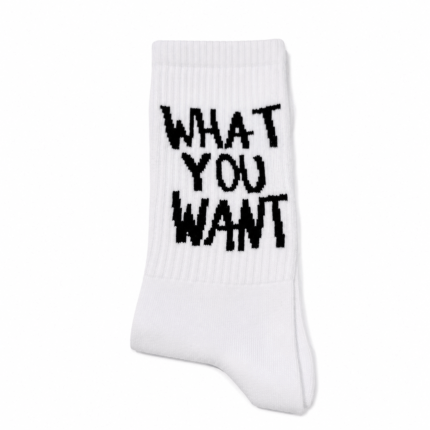 Ανδρικές Κάλτσες 41-46 Λευκές WHAT YOU WANT